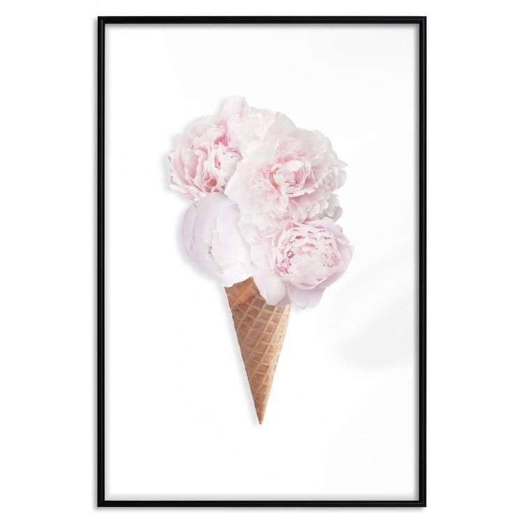 Wall Poster Taste of Flowers - abstract ice cream made of flowers on white background 128085 additionalImage 15