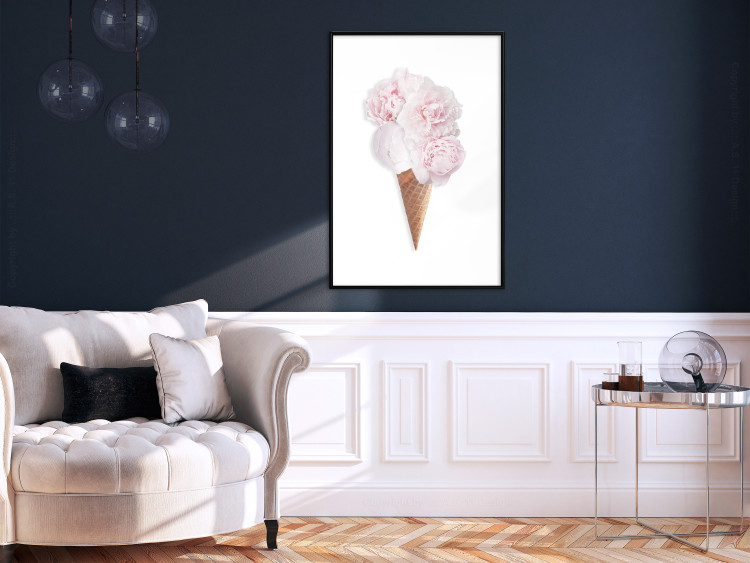 Wall Poster Taste of Flowers - abstract ice cream made of flowers on white background 128085 additionalImage 18