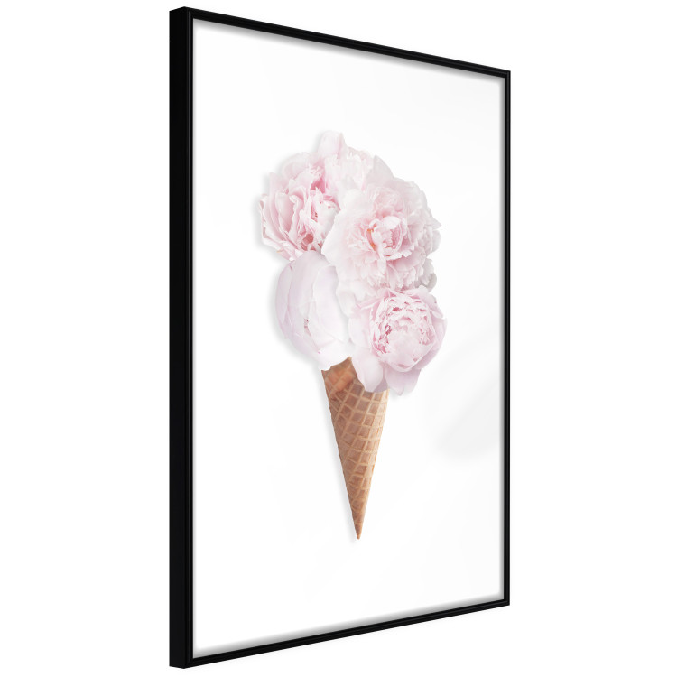 Wall Poster Taste of Flowers - abstract ice cream made of flowers on white background 128085 additionalImage 6