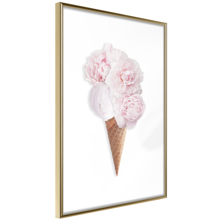 Wall Poster Taste of Flowers - abstract ice cream made of flowers on white background 128085 additionalImage 7