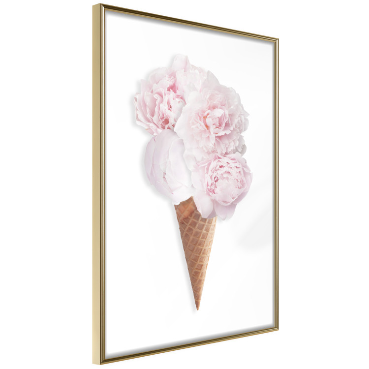 Wall Poster Taste of Flowers - abstract ice cream made of flowers on white background 128085 additionalImage 12