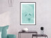 Poster Seagreen Sky - abstract birds against light sky and clouds 129585 additionalThumb 23