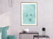 Poster Seagreen Sky - abstract birds against light sky and clouds 129585 additionalThumb 13