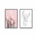 Wall gallery set A deer and a tulip 129685 additionalThumb 1