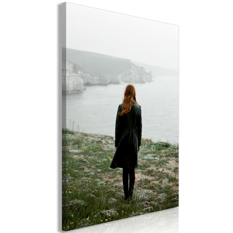 Canvas Print What Now? (1-piece) Vertical - landscape of a woman against scenery 130285 additionalImage 2