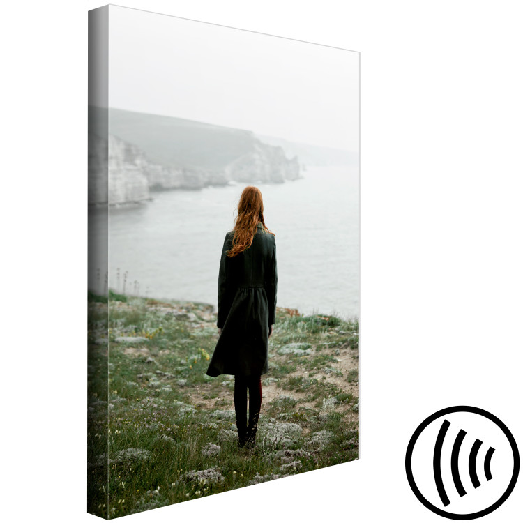 Canvas Print What Now? (1-piece) Vertical - landscape of a woman against scenery 130285 additionalImage 6