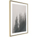 Poster Scent of Forest Mist - gray landscape of misty spruce trees 130385 additionalThumb 11