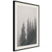 Poster Scent of Forest Mist - gray landscape of misty spruce trees 130385 additionalThumb 9