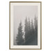 Poster Scent of Forest Mist - gray landscape of misty spruce trees 130385 additionalThumb 20