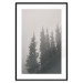 Poster Scent of Forest Mist - gray landscape of misty spruce trees 130385 additionalThumb 17