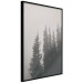 Poster Scent of Forest Mist - gray landscape of misty spruce trees 130385 additionalThumb 2