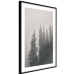 Poster Scent of Forest Mist - gray landscape of misty spruce trees 130385 additionalThumb 12