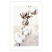 Poster Subtlety of Nature - a landscape of a plant with white flowers on a bright background 130785 additionalThumb 25