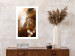 Wall Poster Gentle Swaying - plant with dandelion flower on an orange background 131785 additionalThumb 3