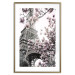 Wall Poster Magnolias in the Sun of Paris - pink flowers against the gray backdrop of the Eiffel Tower 132285 additionalThumb 14