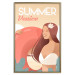 Poster Venetian Beach - summer composition with a woman and English text 135885 additionalThumb 9