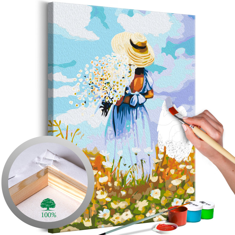Paint by number Girl in a Straw Hat 136985