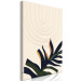 Canvas Print Plant Aura (1-piece) Vertical - abstract leaf in boho style 137485 additionalThumb 2