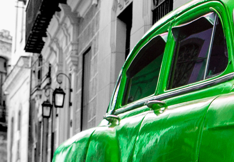 Large canvas print Cuban Classic Car (Green) [Large Format] 137585 additionalImage 6