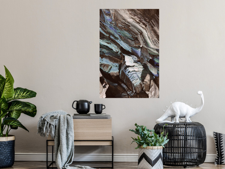Wall Poster Majestic Rock - abstract composition of rocky gray mountains 138785 additionalImage 20