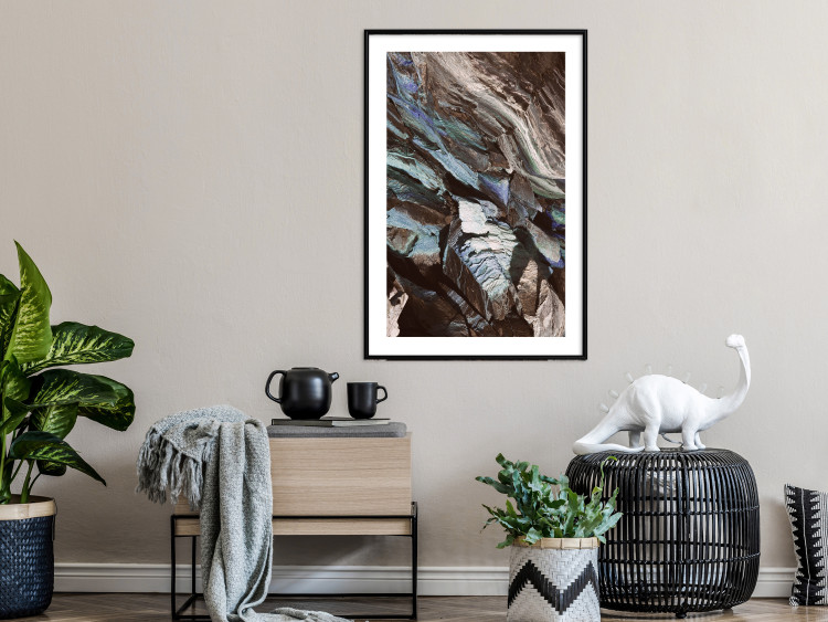 Wall Poster Majestic Rock - abstract composition of rocky gray mountains 138785 additionalImage 19