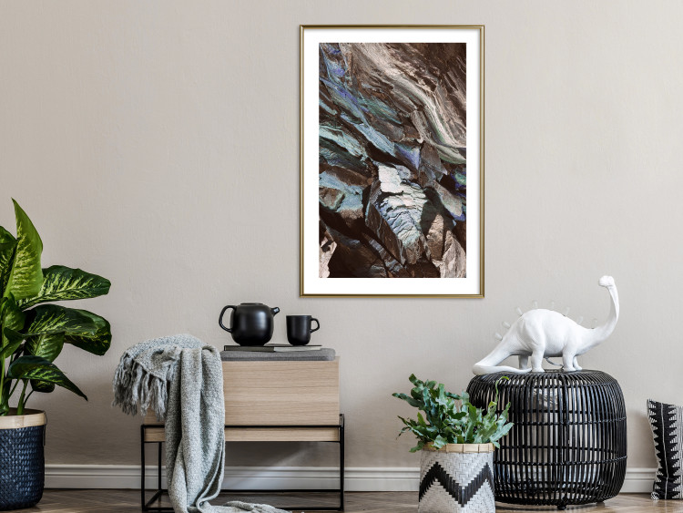 Wall Poster Majestic Rock - abstract composition of rocky gray mountains 138785 additionalImage 18