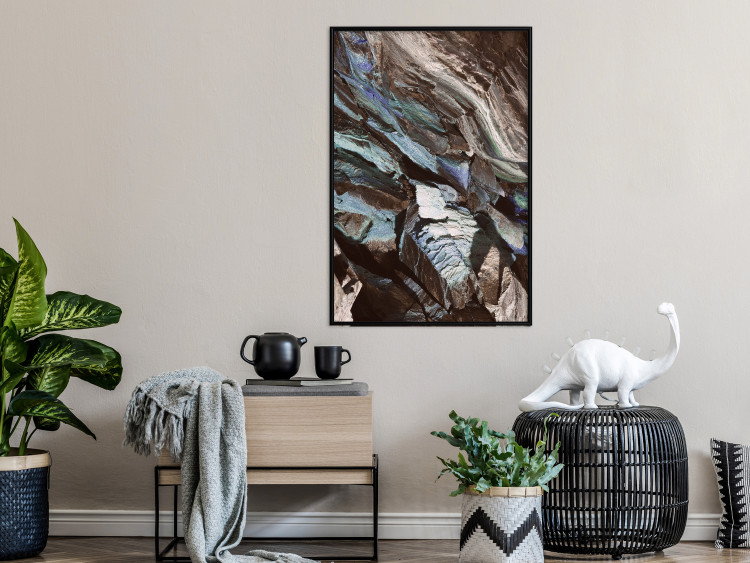 Wall Poster Majestic Rock - abstract composition of rocky gray mountains 138785 additionalImage 22