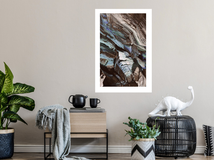 Wall Poster Majestic Rock - abstract composition of rocky gray mountains 138785 additionalImage 17