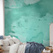 Photo Wallpaper Fog in turquoise - abstract with irregular concrete texture 143185 additionalThumb 2