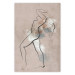 Poster Dancing Woman - Linear Shot of a Female Body in Motion 146185
