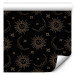 Modern Wallpaper Cosmos - Decorative Symbols of the Sun and Moon on a Dark Background 146385 additionalThumb 6