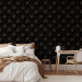 Modern Wallpaper Cosmos - Decorative Symbols of the Sun and Moon on a Dark Background 146385