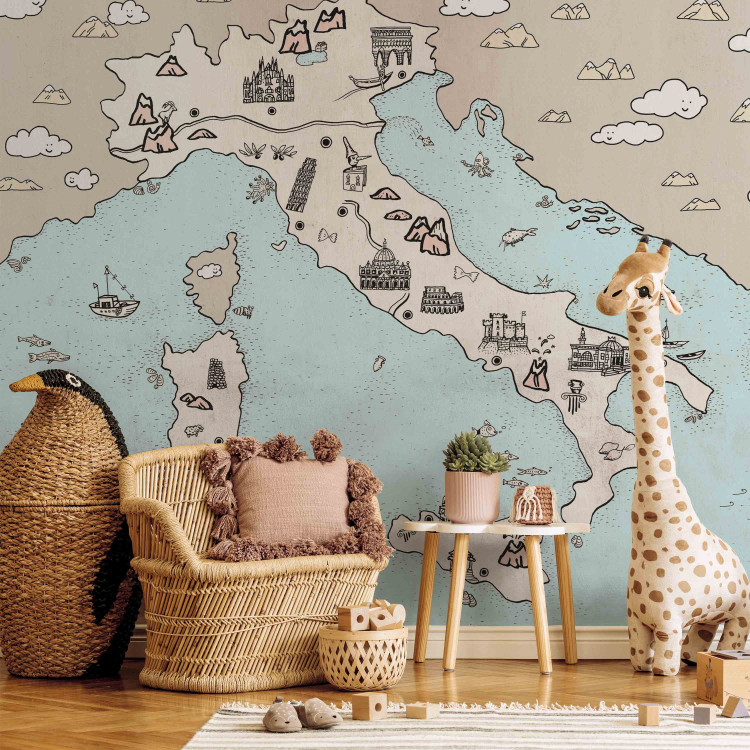 Wall Mural Map of Italy for Children - Interesting Places and Tourist Attractions 149285 additionalImage 6