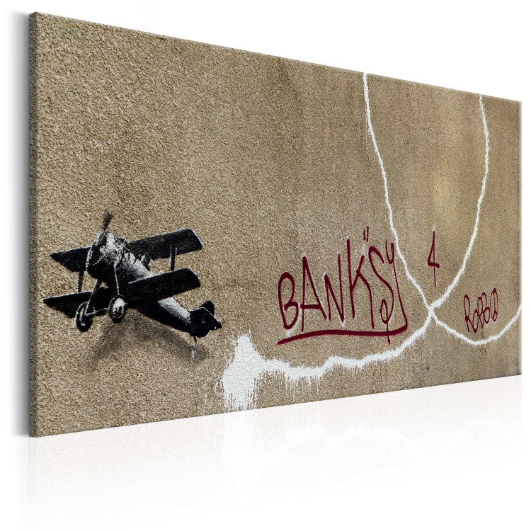 Canvas Print Love Plane by Banksy 68185 additionalImage 2