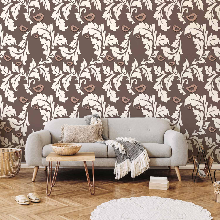 Modern Wallpaper Brown autumn 89085