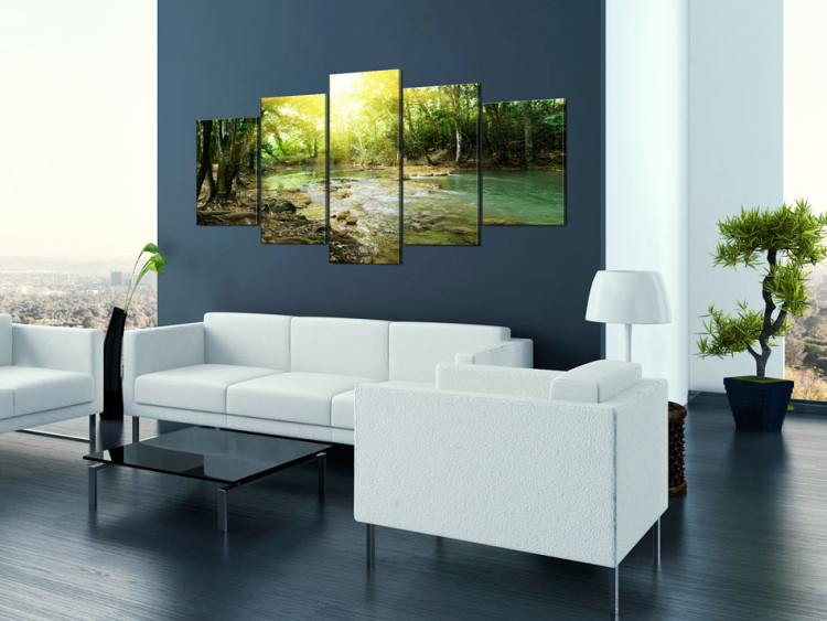 Canvas Print Forest river 90385 additionalImage 3