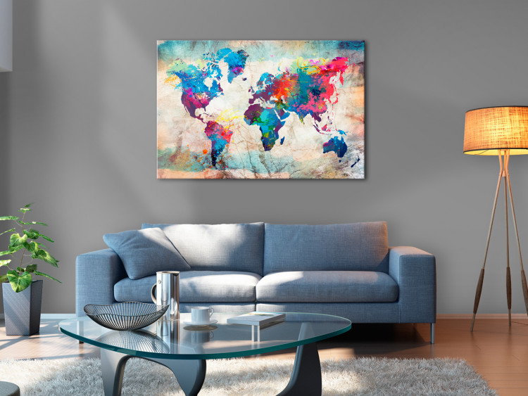Decorative Pinboard World Map: Colourful Madness [Cork Map] 97485 additionalImage 4