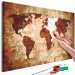 Paint by number World Map (Earth Colours) 107495 additionalThumb 3