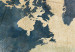 Canvas Art Print Retro Map (5-part) Narrow - World Map on Light Retro Background 108195 additionalThumb 5