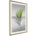 Poster Green Palm Branch - Tropical plant and sea with beach in the background 114395 additionalThumb 2