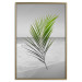 Poster Green Palm Branch - Tropical plant and sea with beach in the background 114395 additionalThumb 20