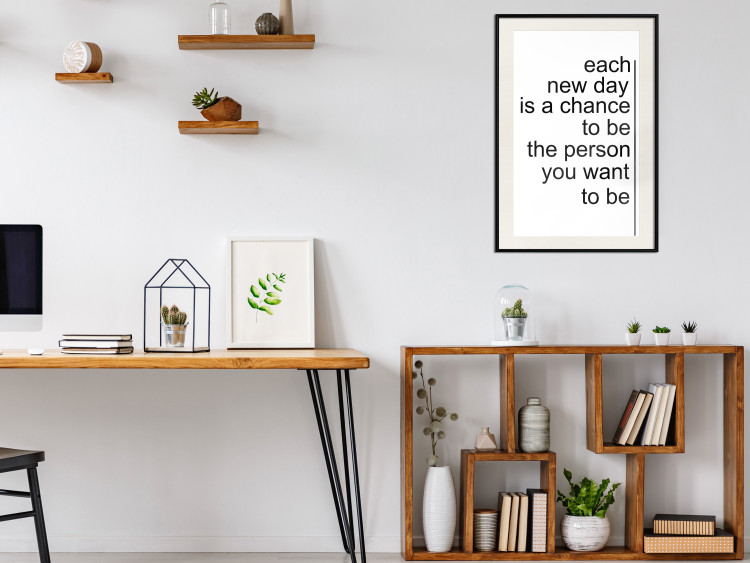 Wall Poster Inspirational Quote - black and white composition with English texts 115295 additionalImage 22