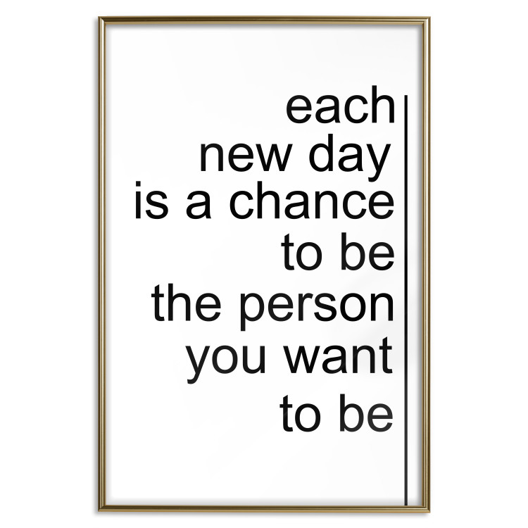 Wall Poster Inspirational Quote - black and white composition with English texts 115295 additionalImage 15
