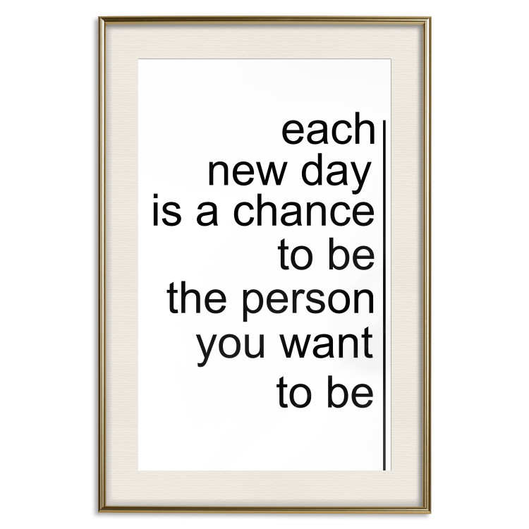 Wall Poster Inspirational Quote - black and white composition with English texts 115295 additionalImage 27