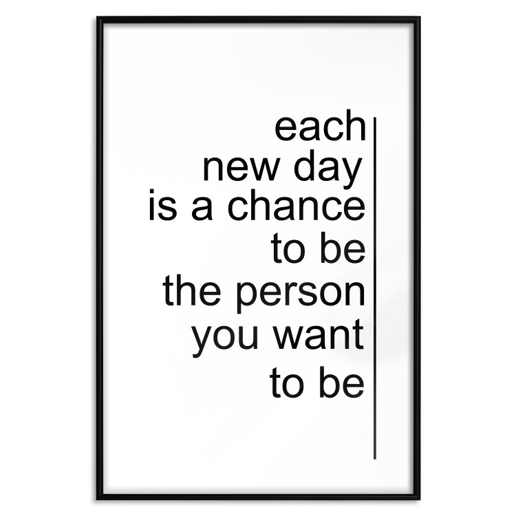 Wall Poster Inspirational Quote - black and white composition with English texts 115295 additionalImage 14