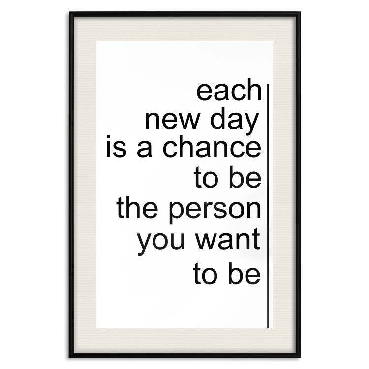 Wall Poster Inspirational Quote - black and white composition with English texts 115295 additionalImage 19
