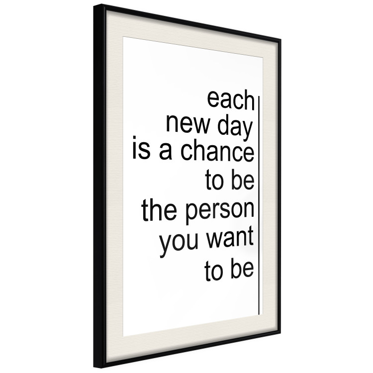 Wall Poster Inspirational Quote - black and white composition with English texts 115295 additionalImage 3