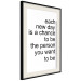 Wall Poster Inspirational Quote - black and white composition with English texts 115295 additionalThumb 3
