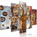 Canvas Art Print Art Nouveau tree - an abstract pentaptic with geometric elements 118495 additionalThumb 2