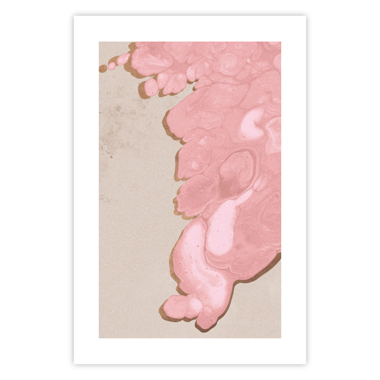 Wall Poster Pastel Tide - artistic abstraction with a pink circular shape 119195 additionalImage 19